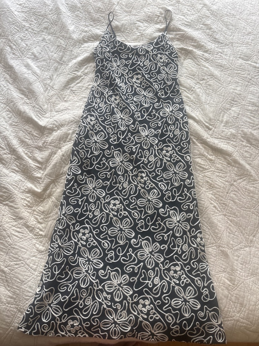 Ruby NZ embroidered floor length dress